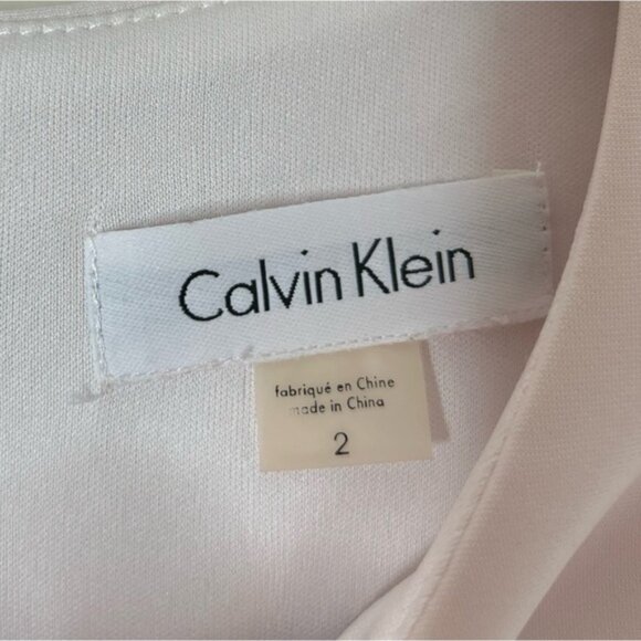 Calvin Klein Sheath Mini Dress Scuba Floral print Knee Length Cocktail Size US 2 - Picture 11 of 15